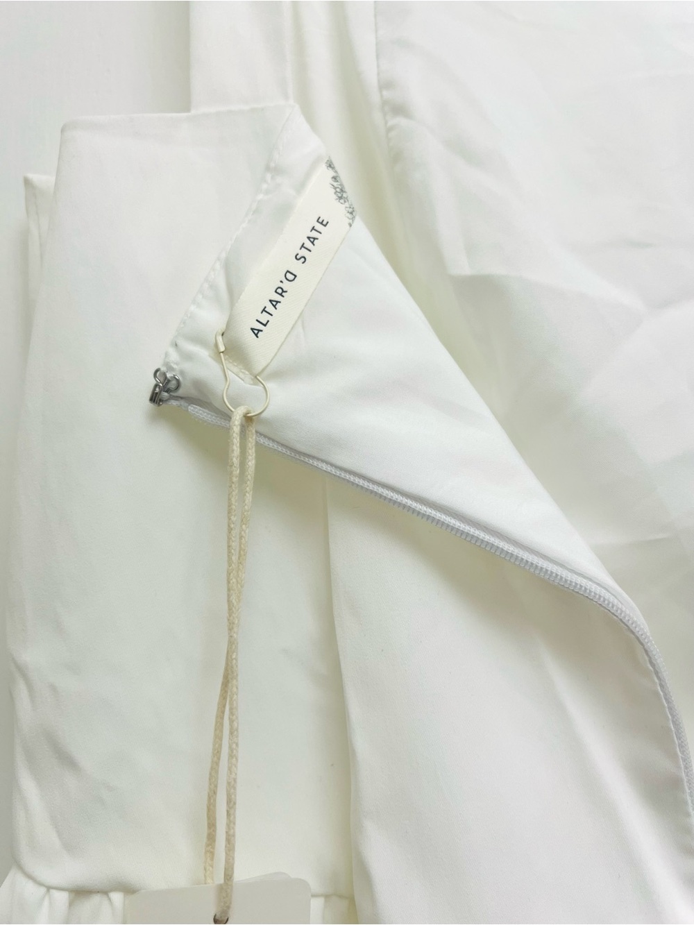 Altar'd State White Mini Dress with Square Neck - Picture 5 of 9